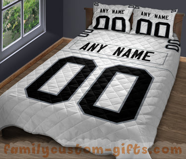 Custom Quilt Sets Las Vegas Jersey Personalized Football Premium Quilt Bedding for Men Women